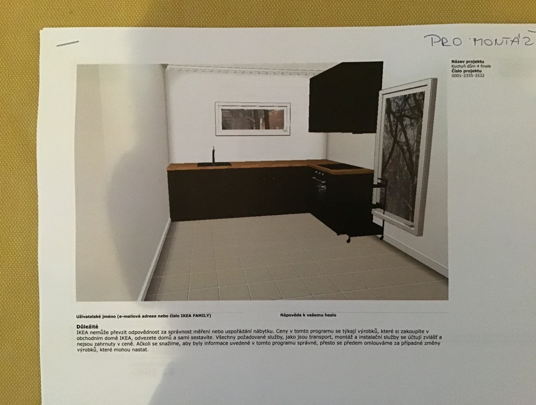 Montáž kuchyně Ikea + predpřípravy (natáhnutí elektřiny, vody a odpadu)