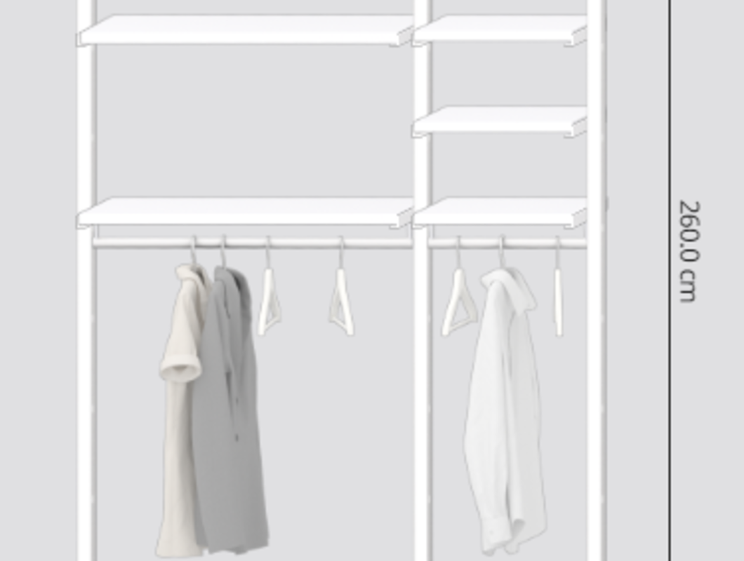 Instalace ulozniho systemu Elvarli od IKEA a dalsi drobne zakazky