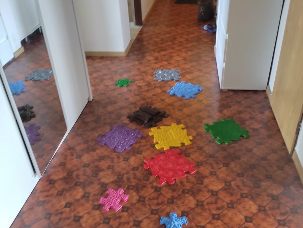 výměna lina na chodbě